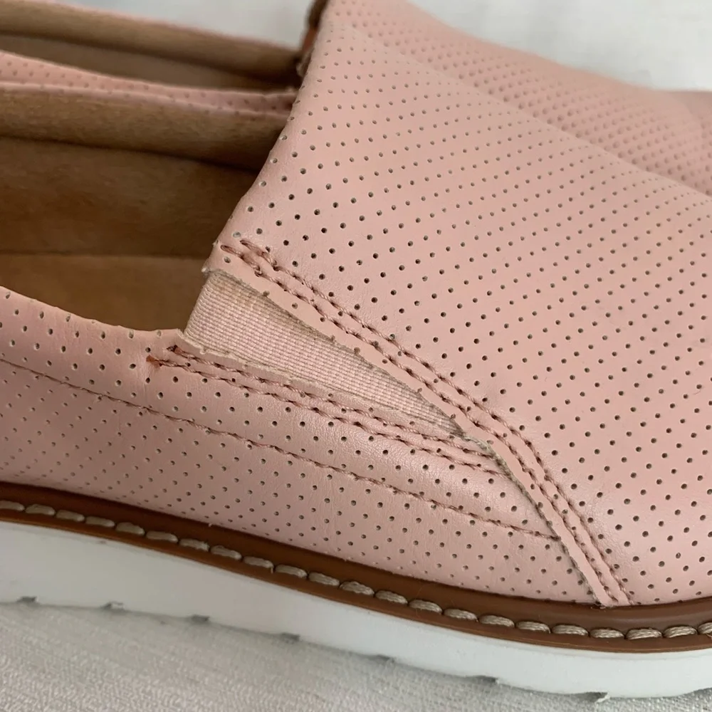 Naturalizer Effie Rose Pink Faux Leather Slip On Comfort Loafers Woman’s 8.5M - Picture 4 of 12